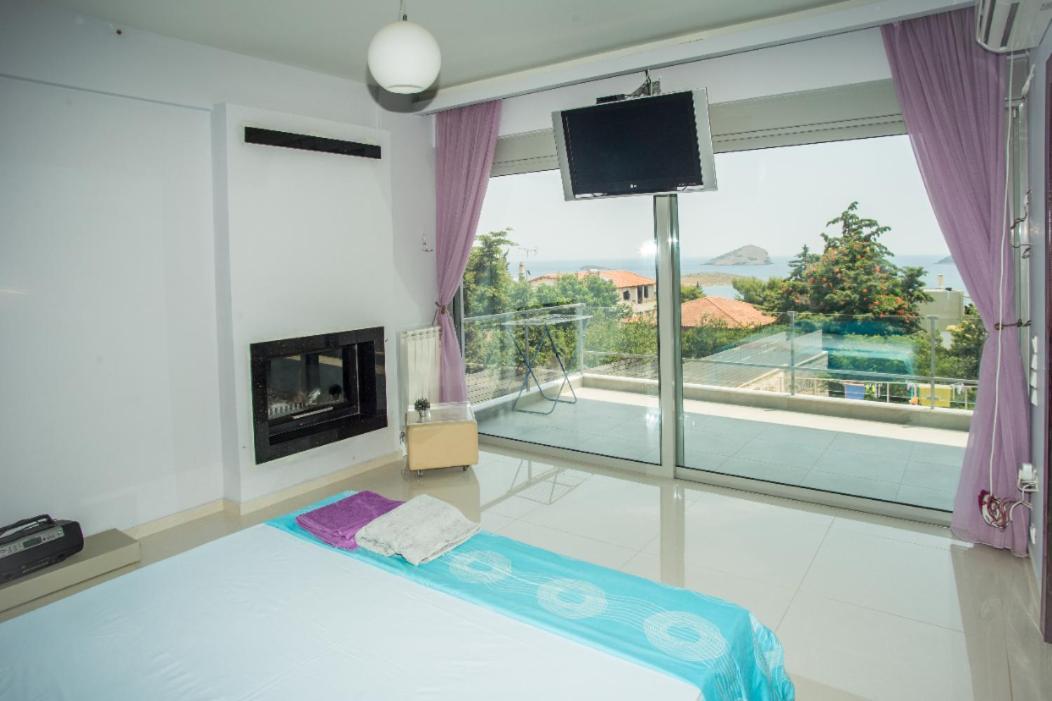 Seaview Pool Villa Near Beach And Athens Airport Porto Rafti Exterior photo
