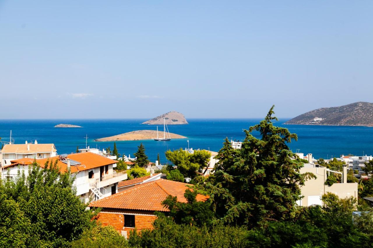 Seaview Pool Villa Near Beach And Athens Airport Porto Rafti Exterior photo