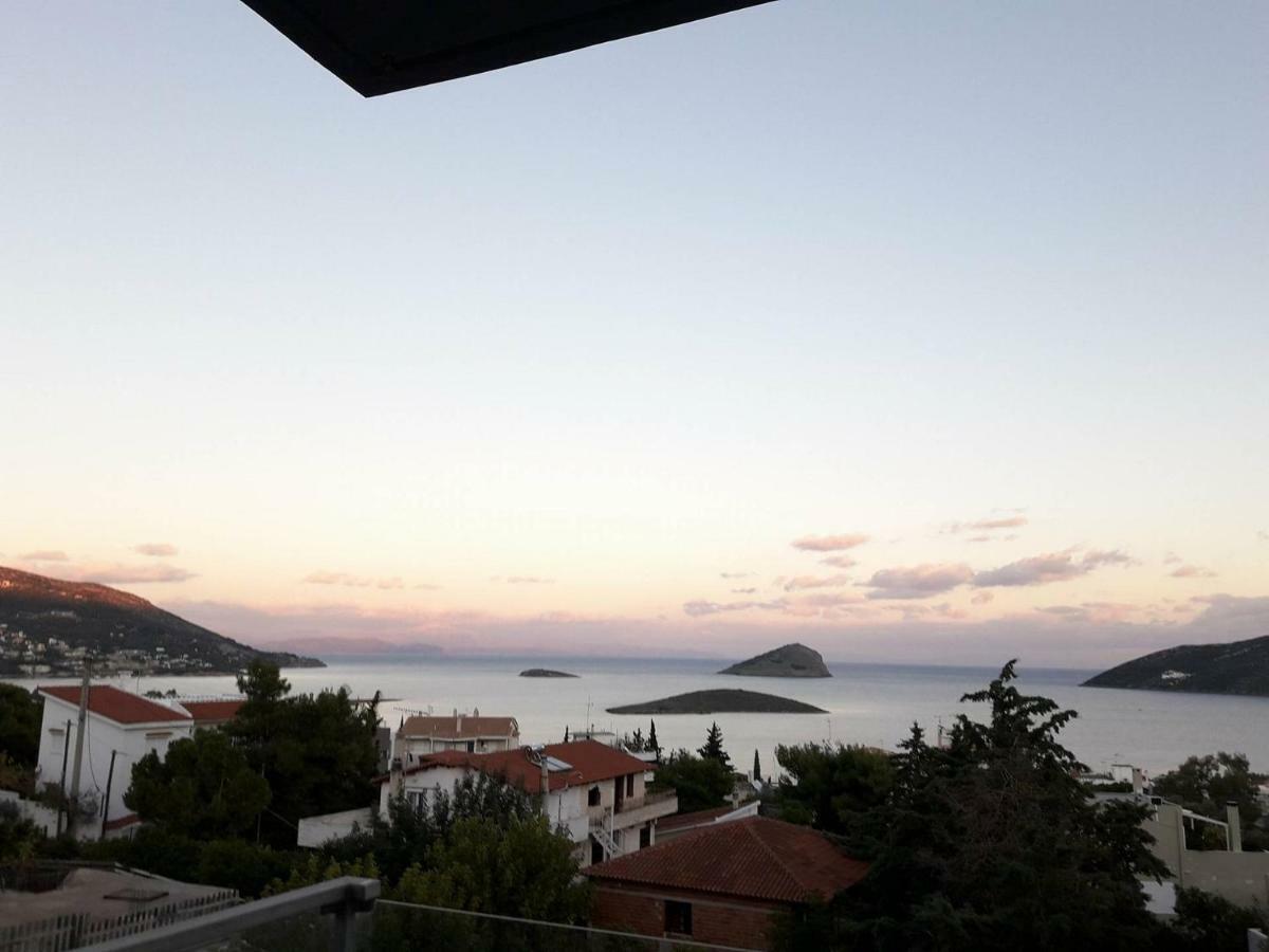 Seaview Pool Villa Near Beach And Athens Airport Porto Rafti Exterior photo
