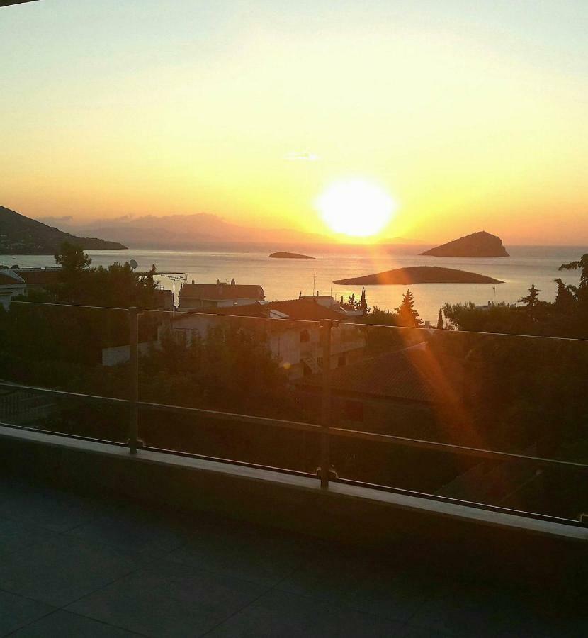 Seaview Pool Villa Near Beach And Athens Airport Porto Rafti Exterior photo