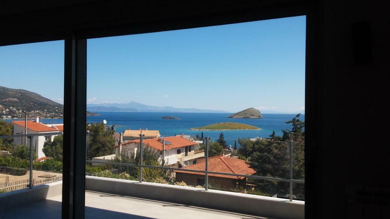 Seaview Pool Villa Near Beach And Athens Airport Porto Rafti Exterior photo