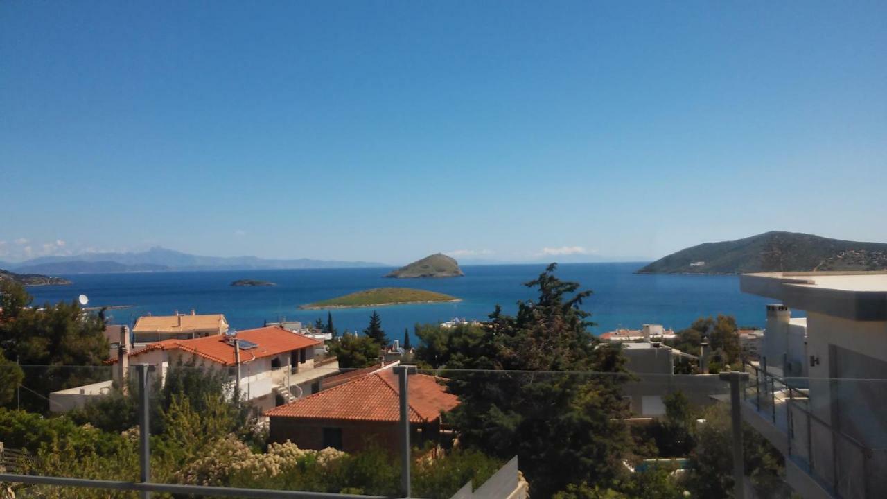 Seaview Pool Villa Near Beach And Athens Airport Porto Rafti Exterior photo