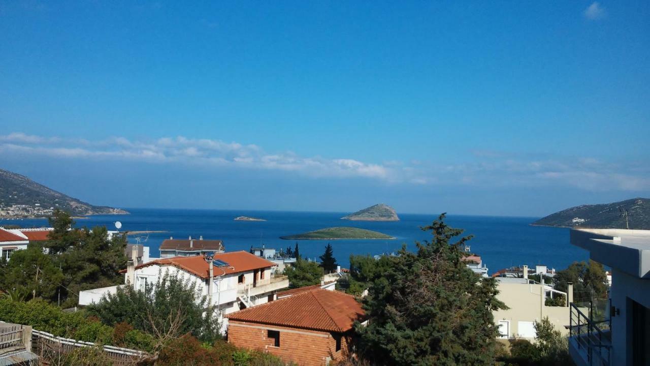 Seaview Pool Villa Near Beach And Athens Airport Porto Rafti Exterior photo